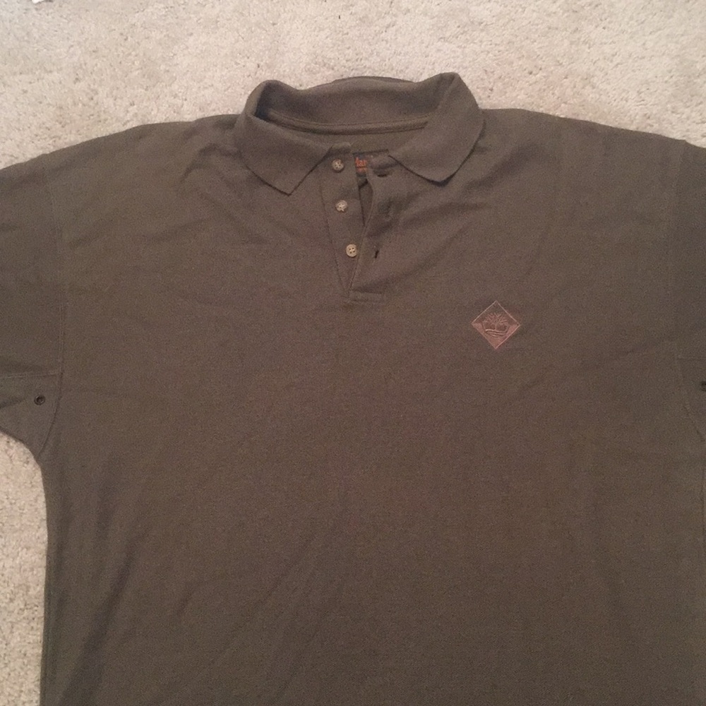 Timberland men’s olive green polo